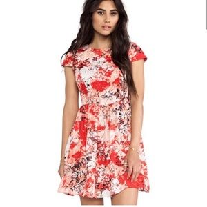 Parker Kinley Silk Fit and Flare Mini Dress size Small